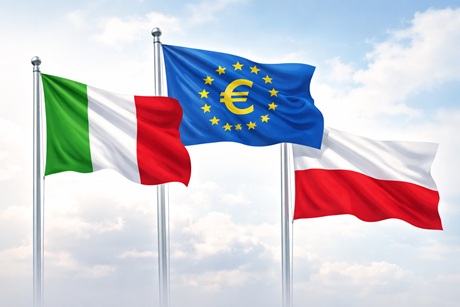 Inflazione in Italia, Plonia e zona euro